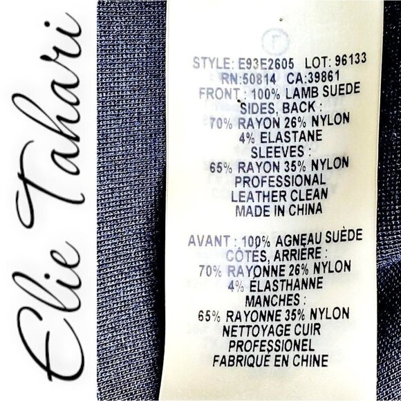 ELIE TAHARI Emily Lamb Suede Colorblock Sheath Dress, Size 6 - Picture 8 of 10